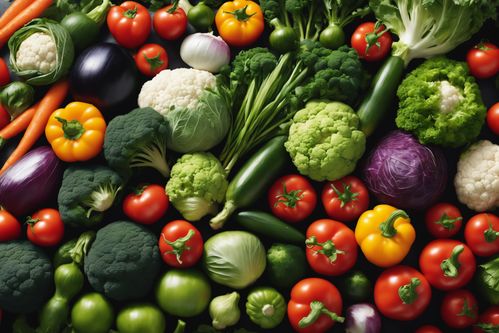 有机蔬菜高清摄影图 健康生活的视觉盛宴