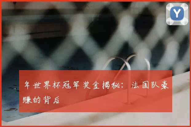 年世界杯冠军奖金揭秘:法国队豪赚的背后
