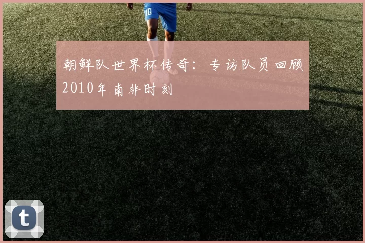 朝鲜队世界杯传奇:专访队员回顾2010年南非时刻