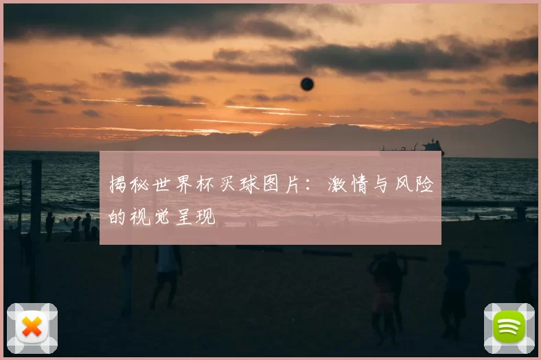 揭秘世界杯买球图片:激情与风险的视觉呈现